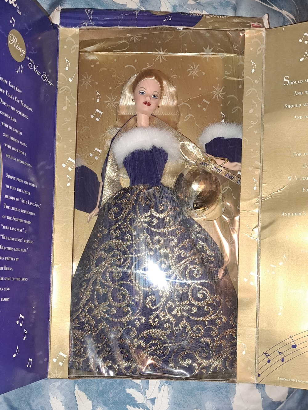 Holiday Collector Doll in Navy and Gold